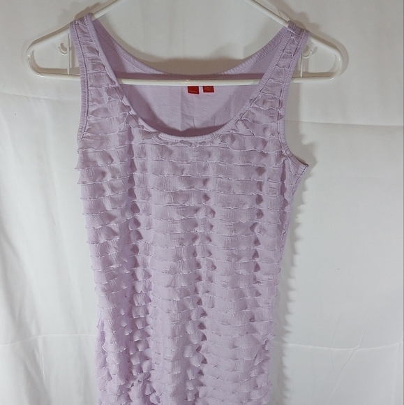 Spirit Tops - Women's Spirit Lavender Ruffled Top Size Small